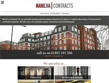Tablet Screenshot of manilvacontracts.com